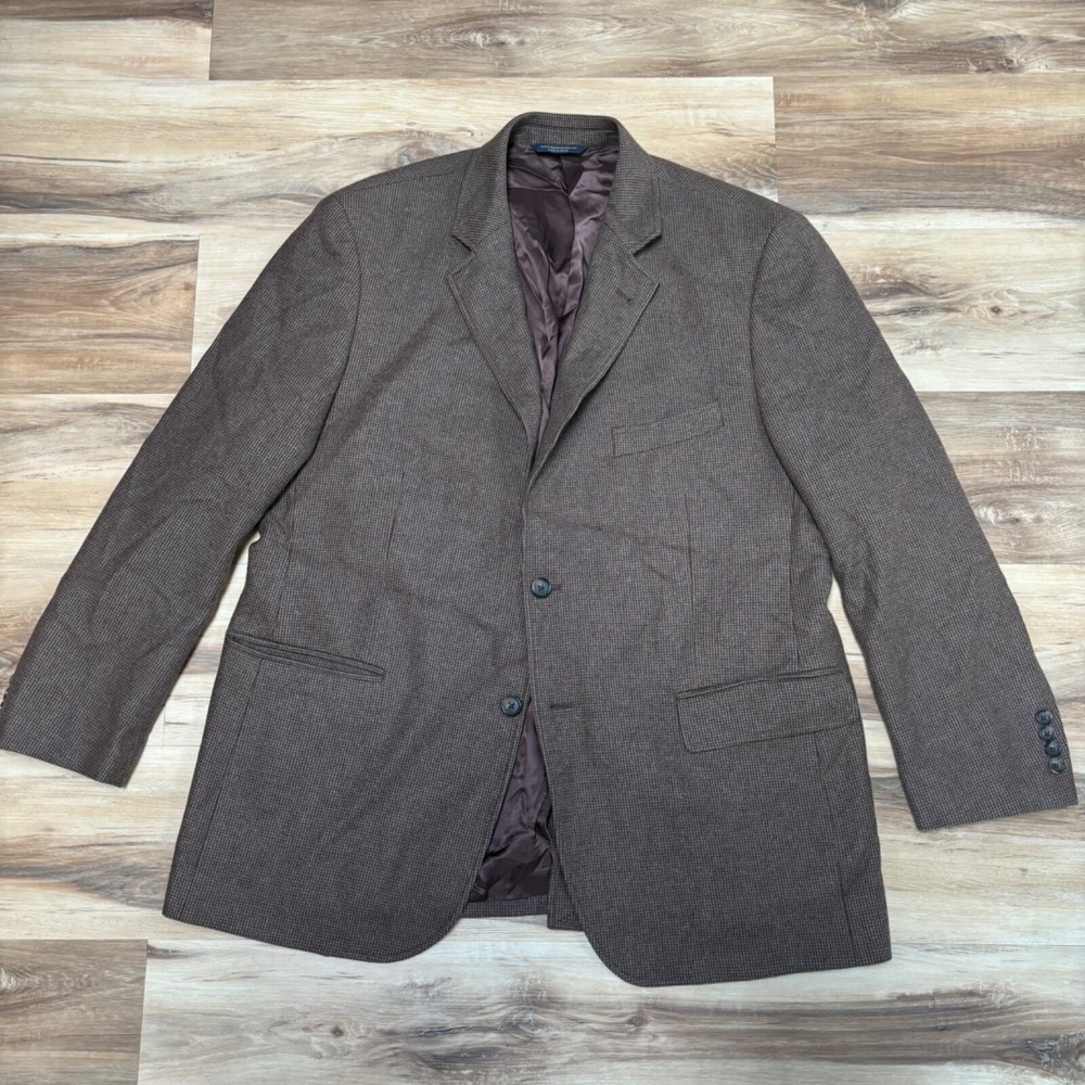 Brooks Brothers Sport Coat Mens 45R Madison Wool English Wool Cashmere  Blazer